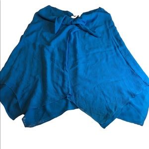 Express Royal Blue skirt with tie waist